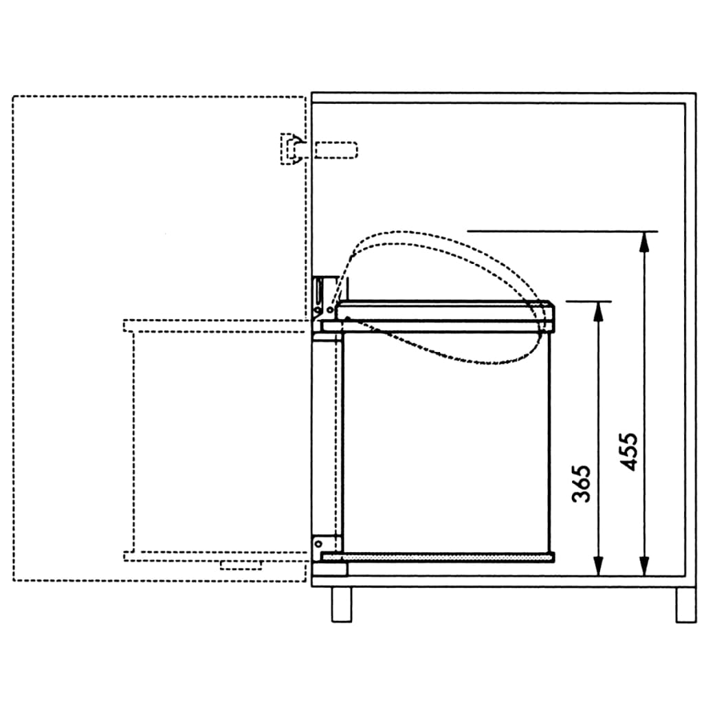 Inbouw afvalemmer Compact-Box maat M 15 L wit 3555-001