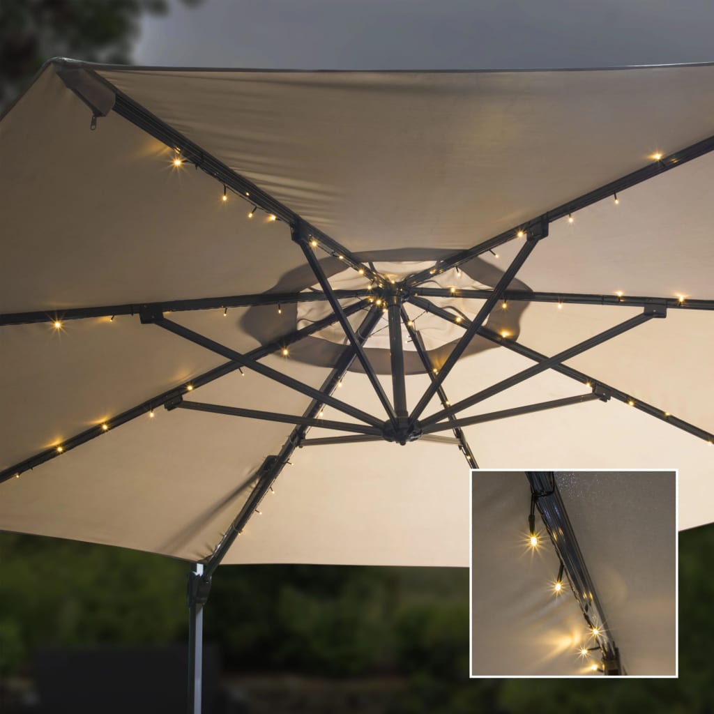 Parasol lichtslinger solar LED 130 cm