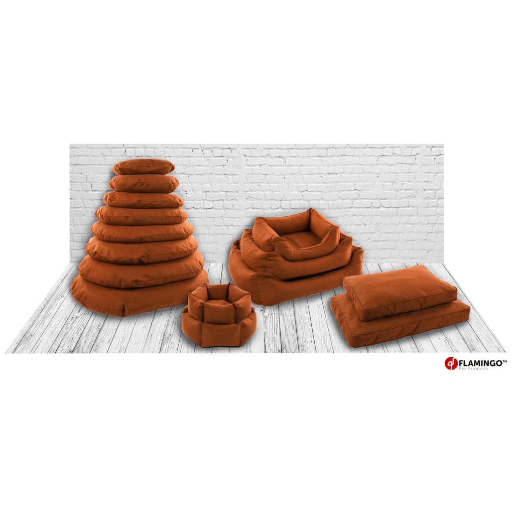 Hondenmand met rits Ziva hexagonaal 50x18 cm terracottakleur