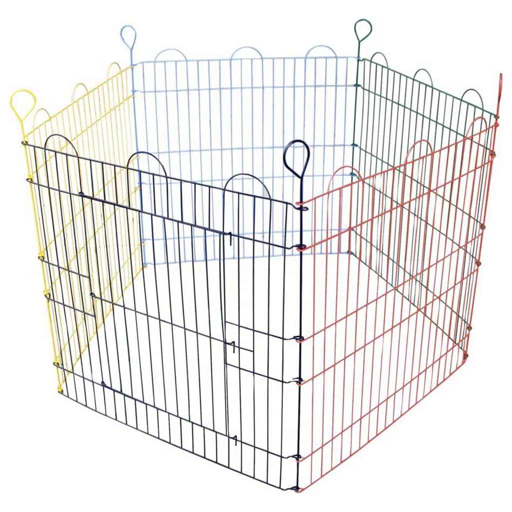 5-delige Konijnenren Pentagon 90x60 cm meerkleurig