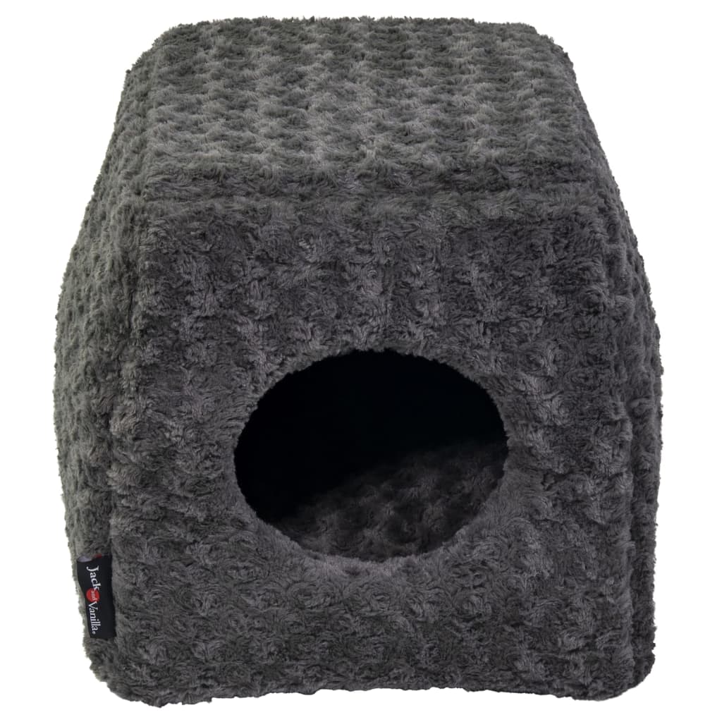 Huisdierengrot Softy S 40x40x39 cm rosette grijs