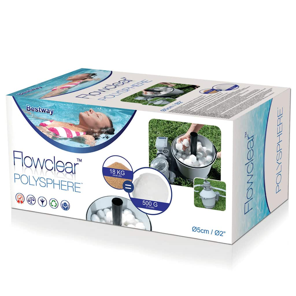 Flowclear Polysphere Filterballen 500 g 58475