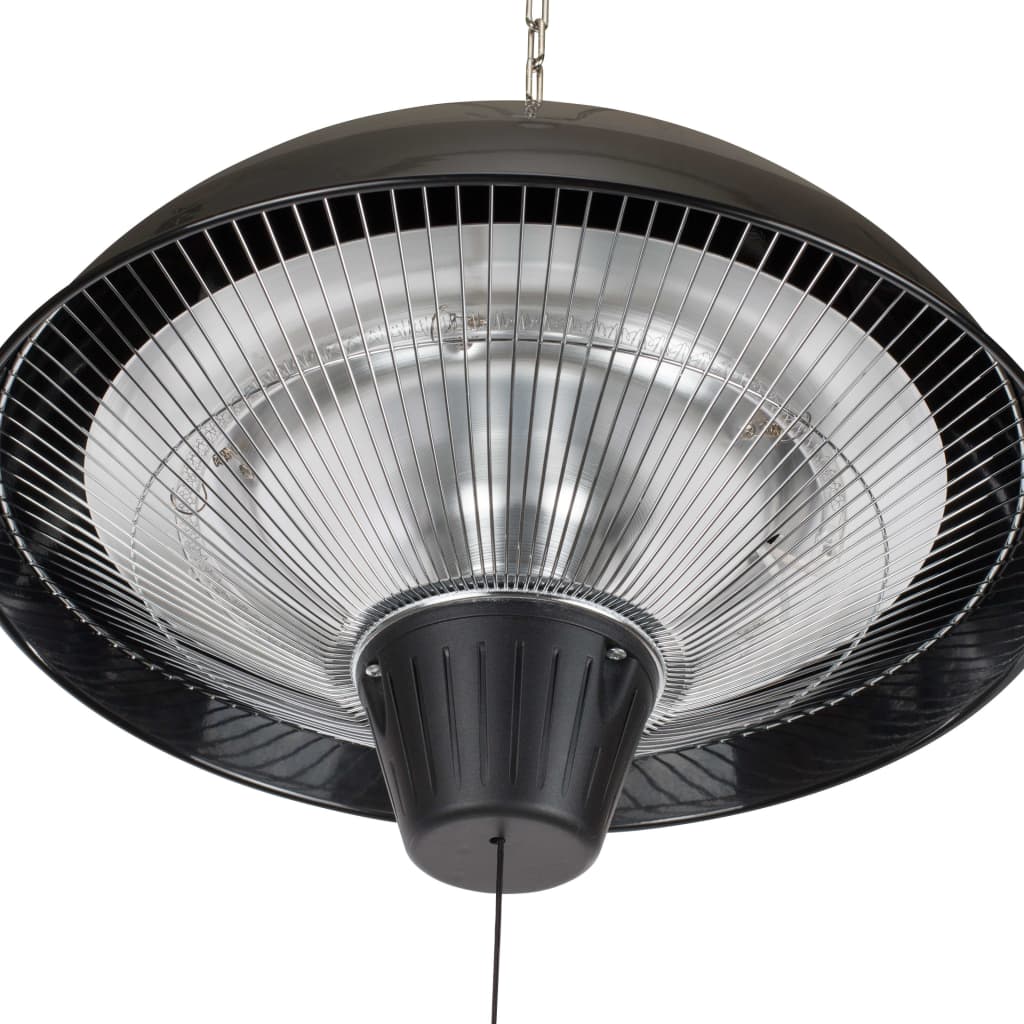 Terrasverwarmer hangend KA-5273 1500 W halogeen zwart