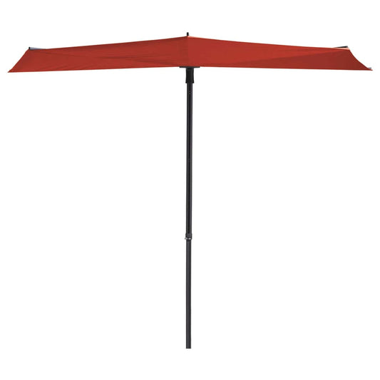 Balkonparasol Sun Wave 270x150 cm steenrood