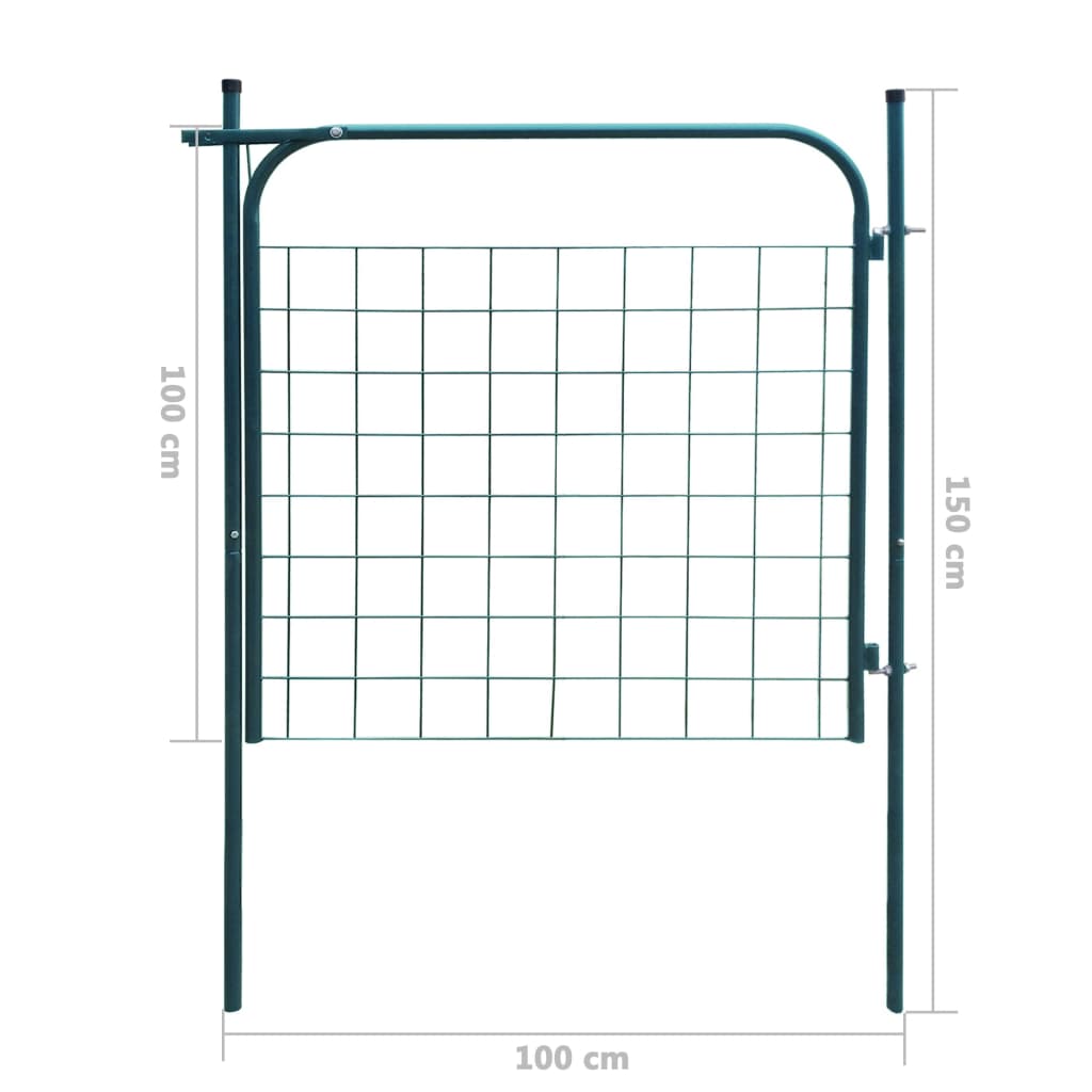 Tuinpoort 100x100 cm groen