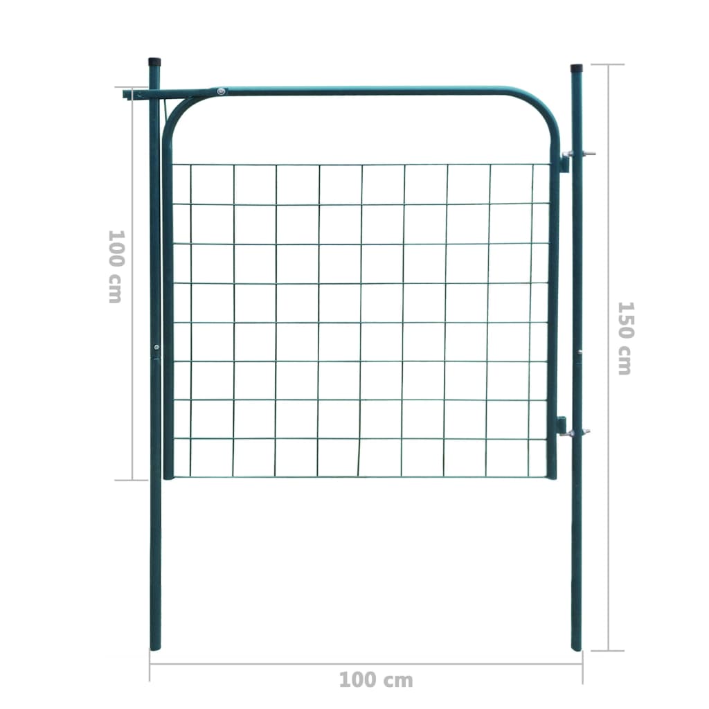 Tuinpoort 100x100 cm antraciet