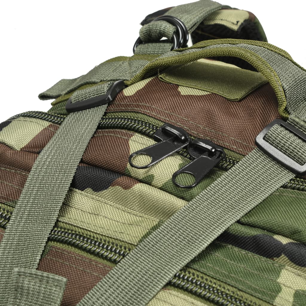 Rugzak legerstijl 50 L camouflage