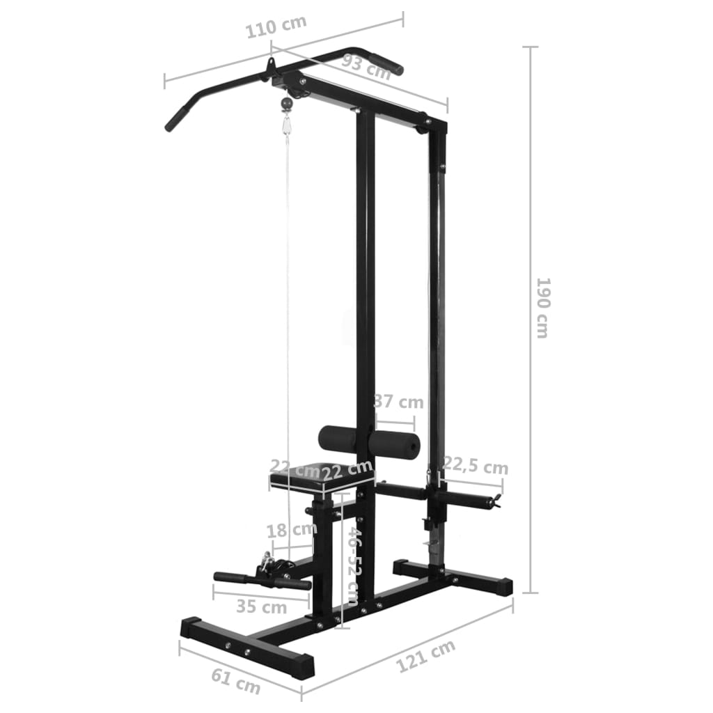 Krachttoren met halterset 60,5 kg