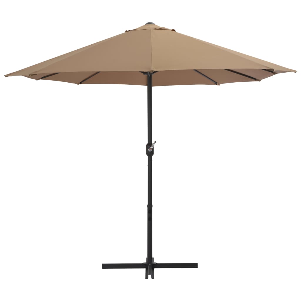 Parasol met aluminium paal 460x270 cm taupe