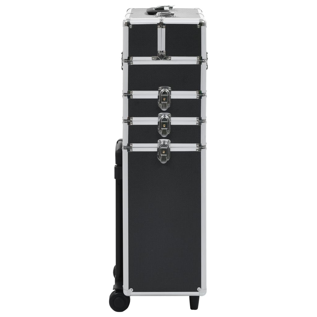 Make-up trolley aluminium zwart