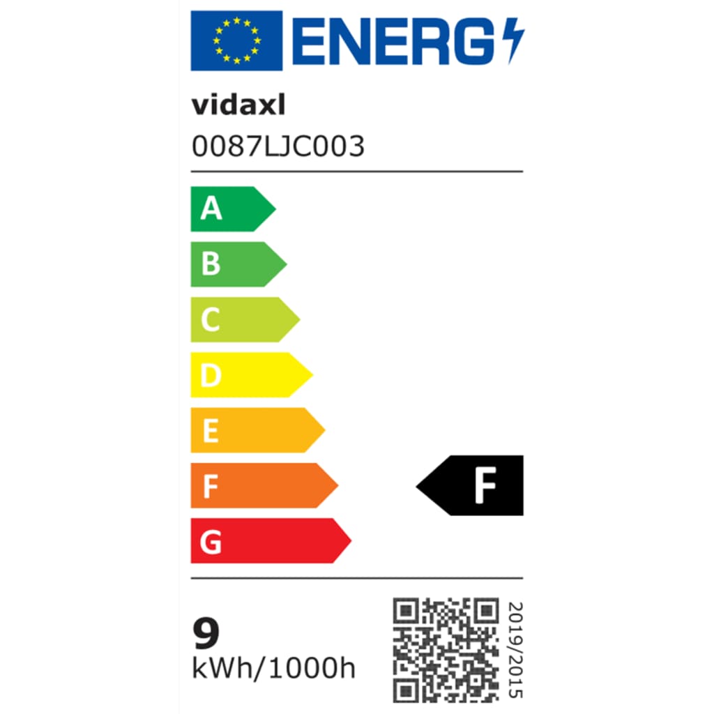 LED-buitenlamp 9 W ovaal zwart