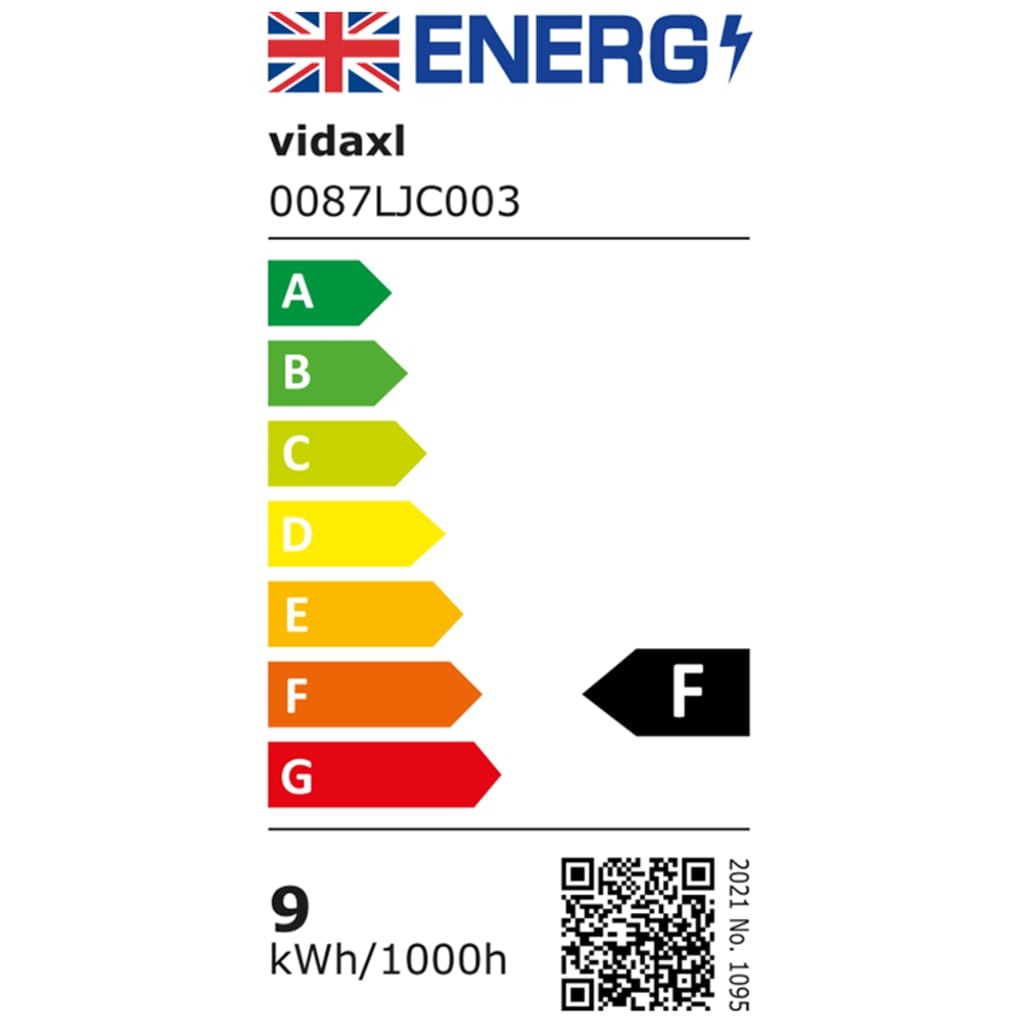 LED-buitenlamp 9 W ovaal zwart