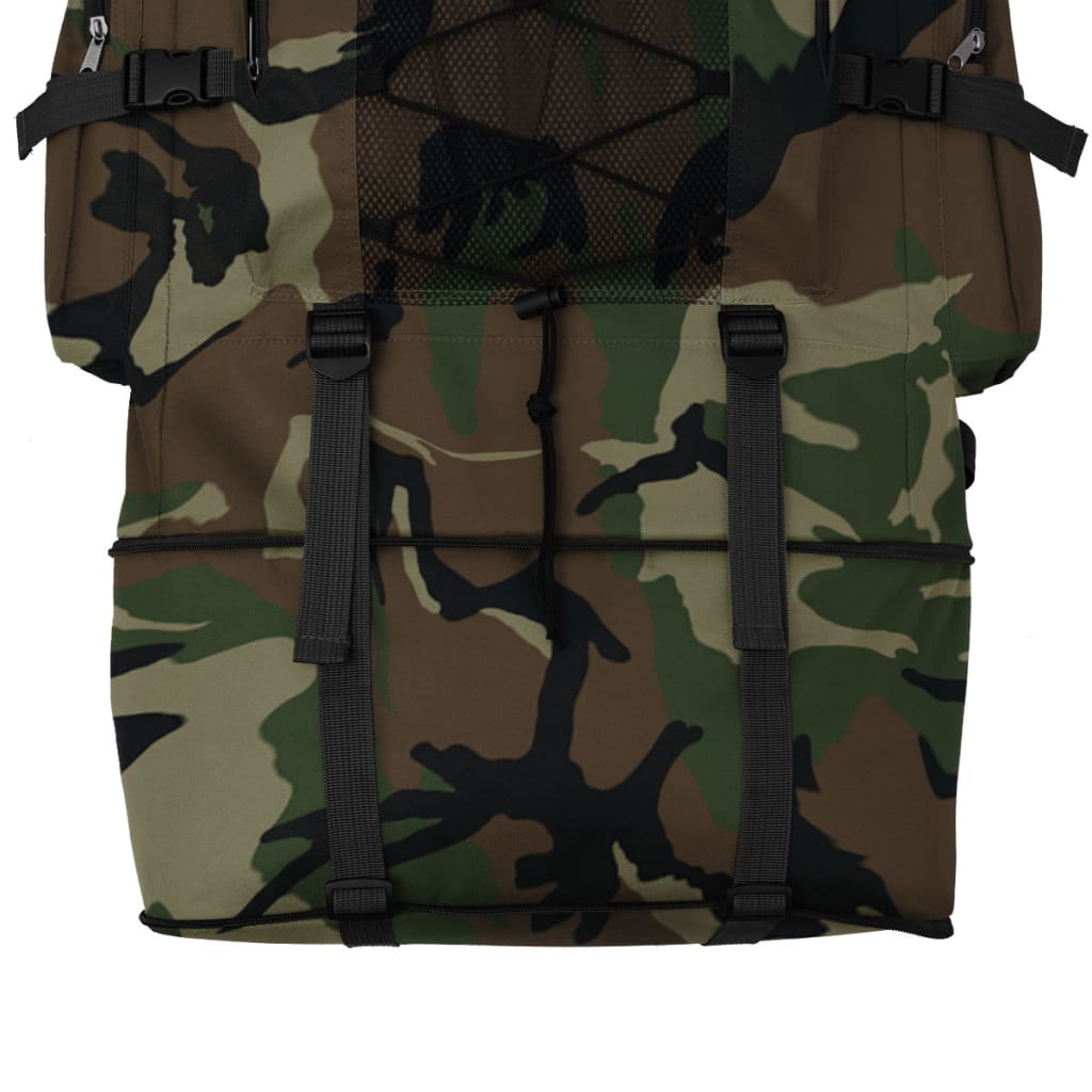 Rugzak legerstijl XXL 100 L camouflage