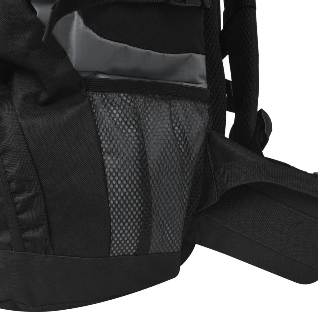 Rugzak hiking XXL 75 L zwart en grijs