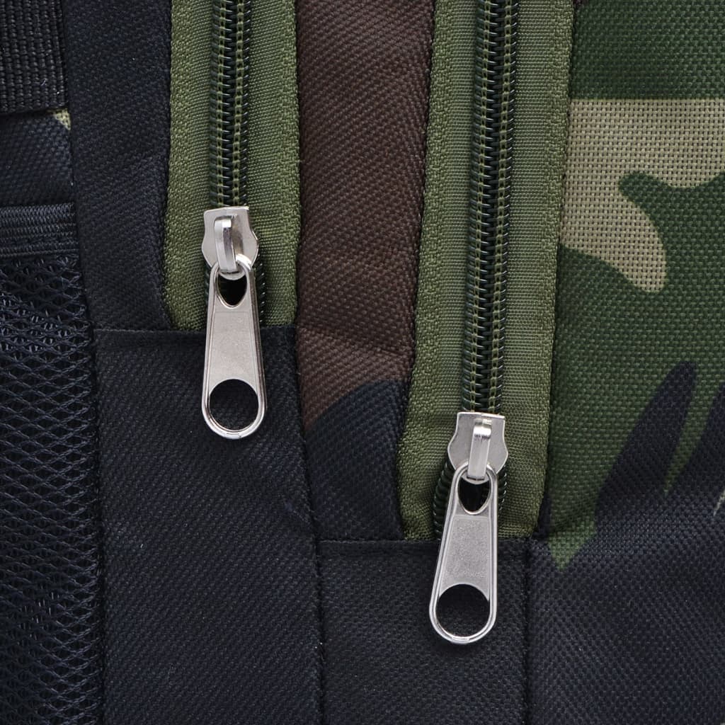 Rugzak voor school 40 L zwart en camouflage