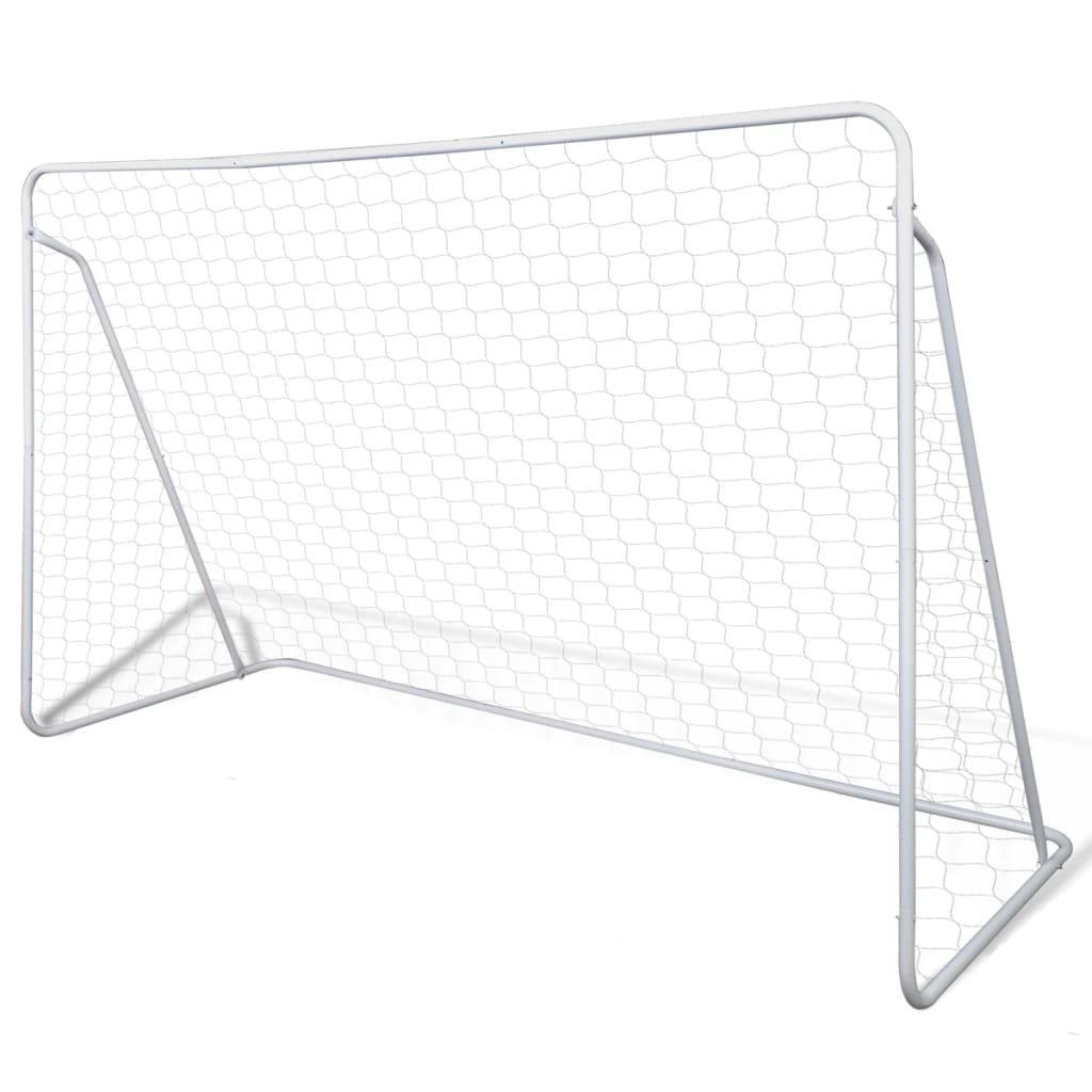 Voetbalgoals 2 st 240x90x150 cm staal