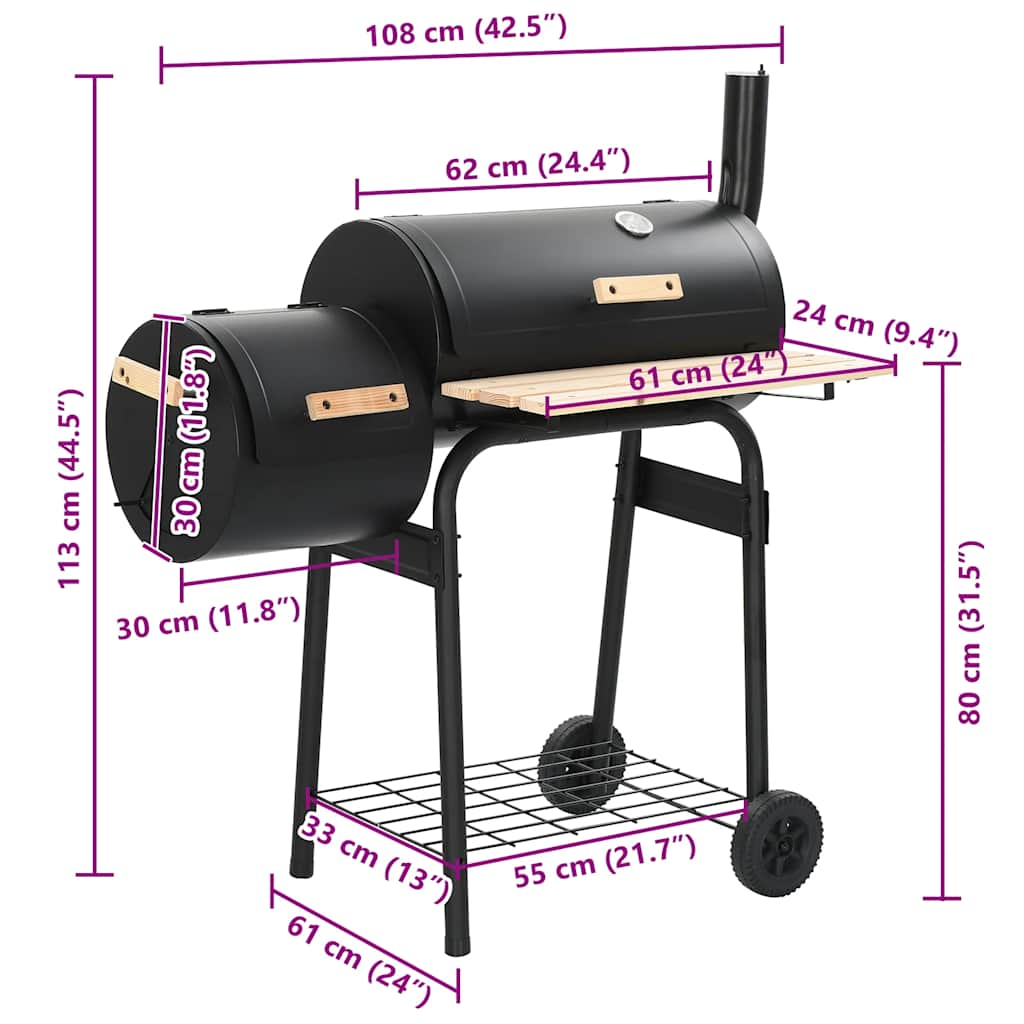 Rookbarbecue houtskool