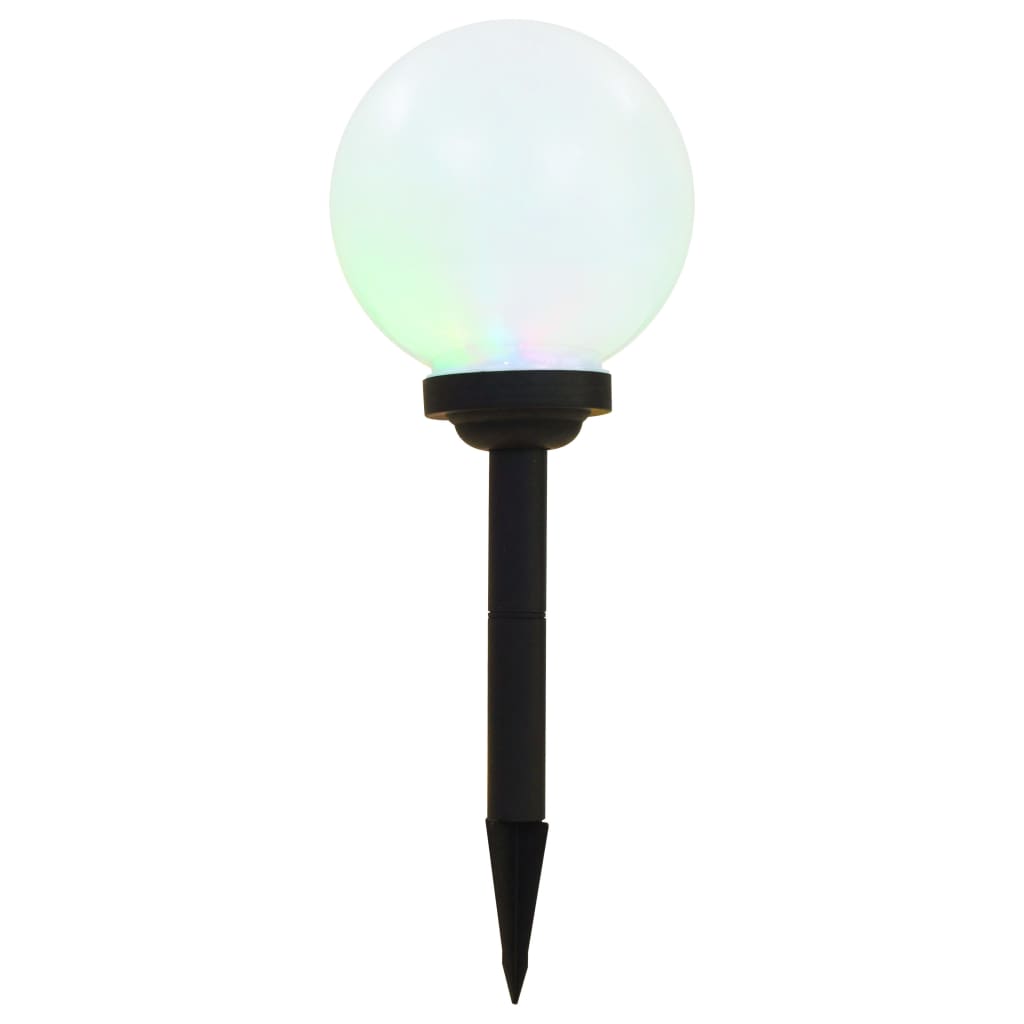 Solarlampen 6 st LED rond 20 cm RGB