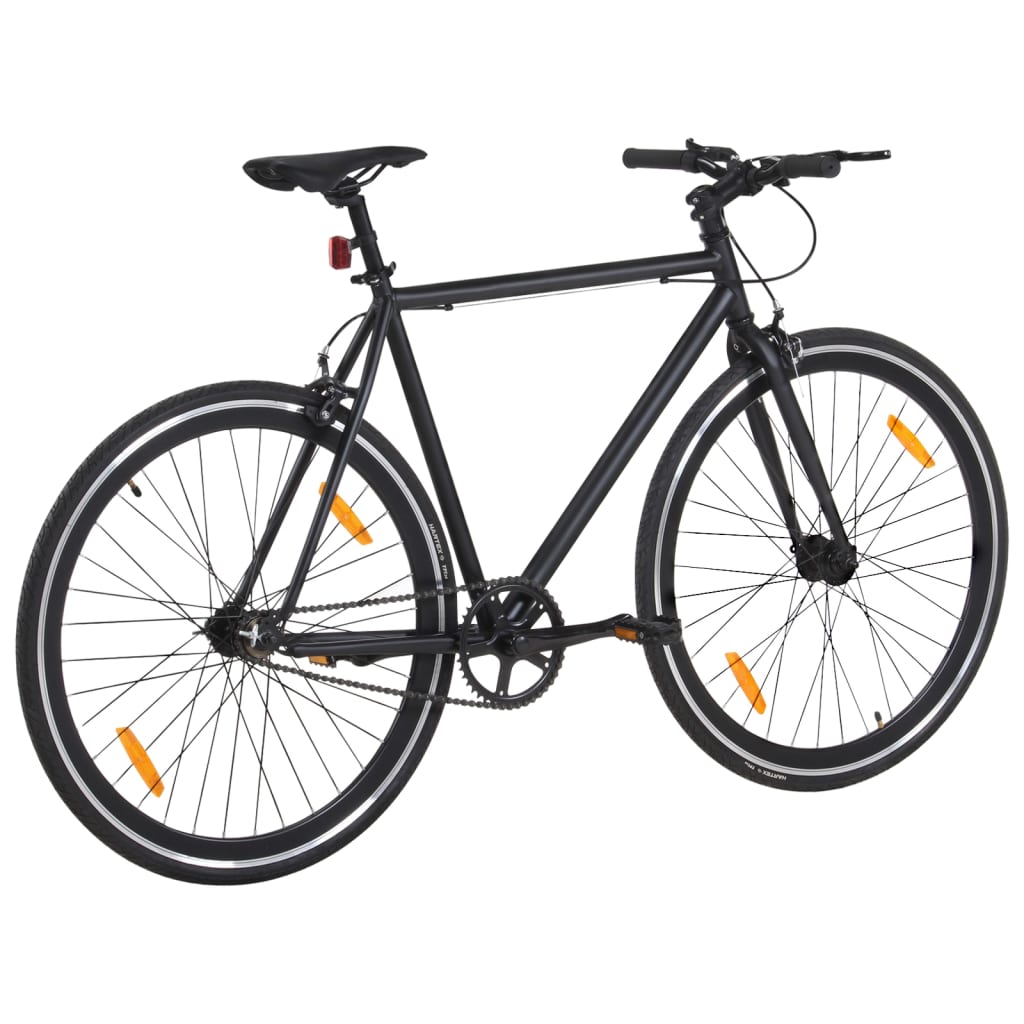 Fiets met vaste versnelling 700 c 55 cm zwart