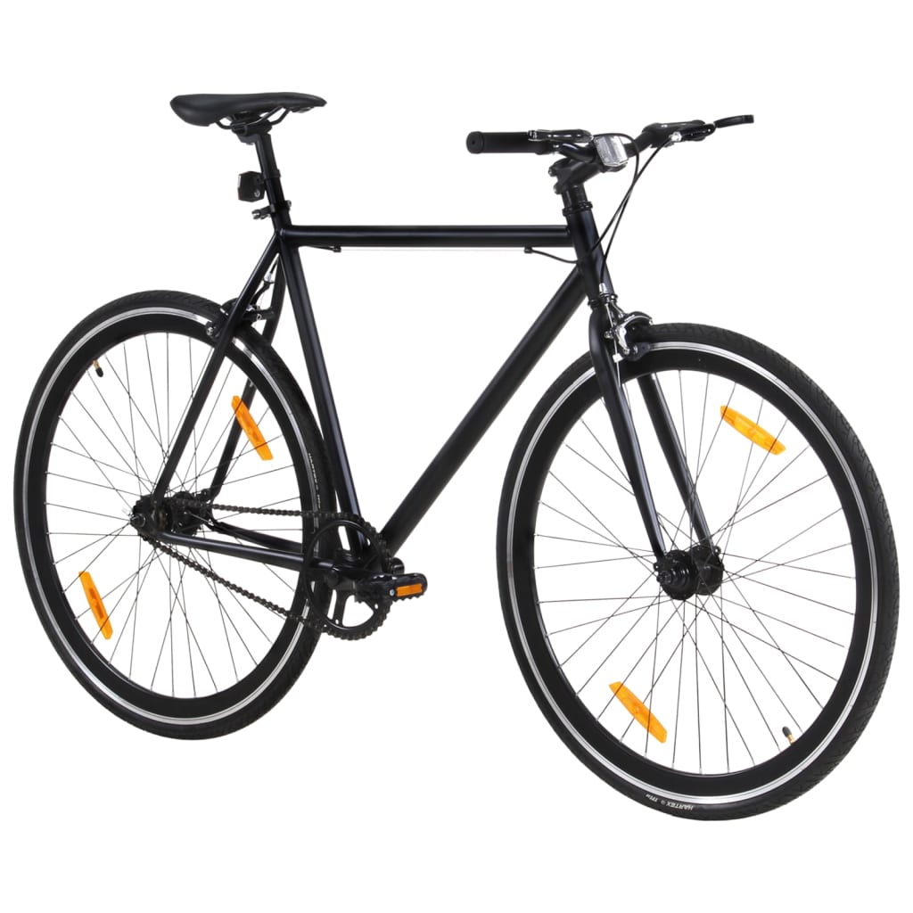 Fiets met vaste versnelling 700 c 59 cm zwart