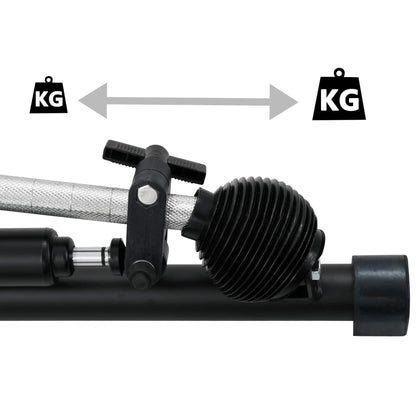 Roeitrainer met 5 niveau's en hydraulische weerstand