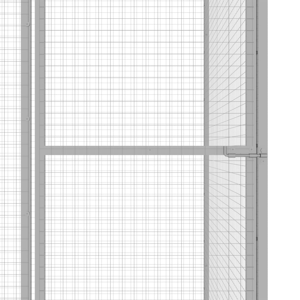 Kattenkooi 3x3x2,5 m gegalvaniseerd staal