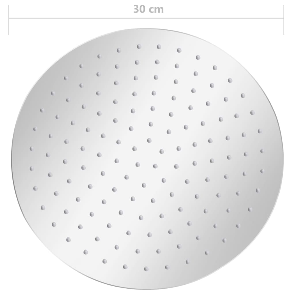 Regendouchekop rond 30 cm roestvrij staal 304