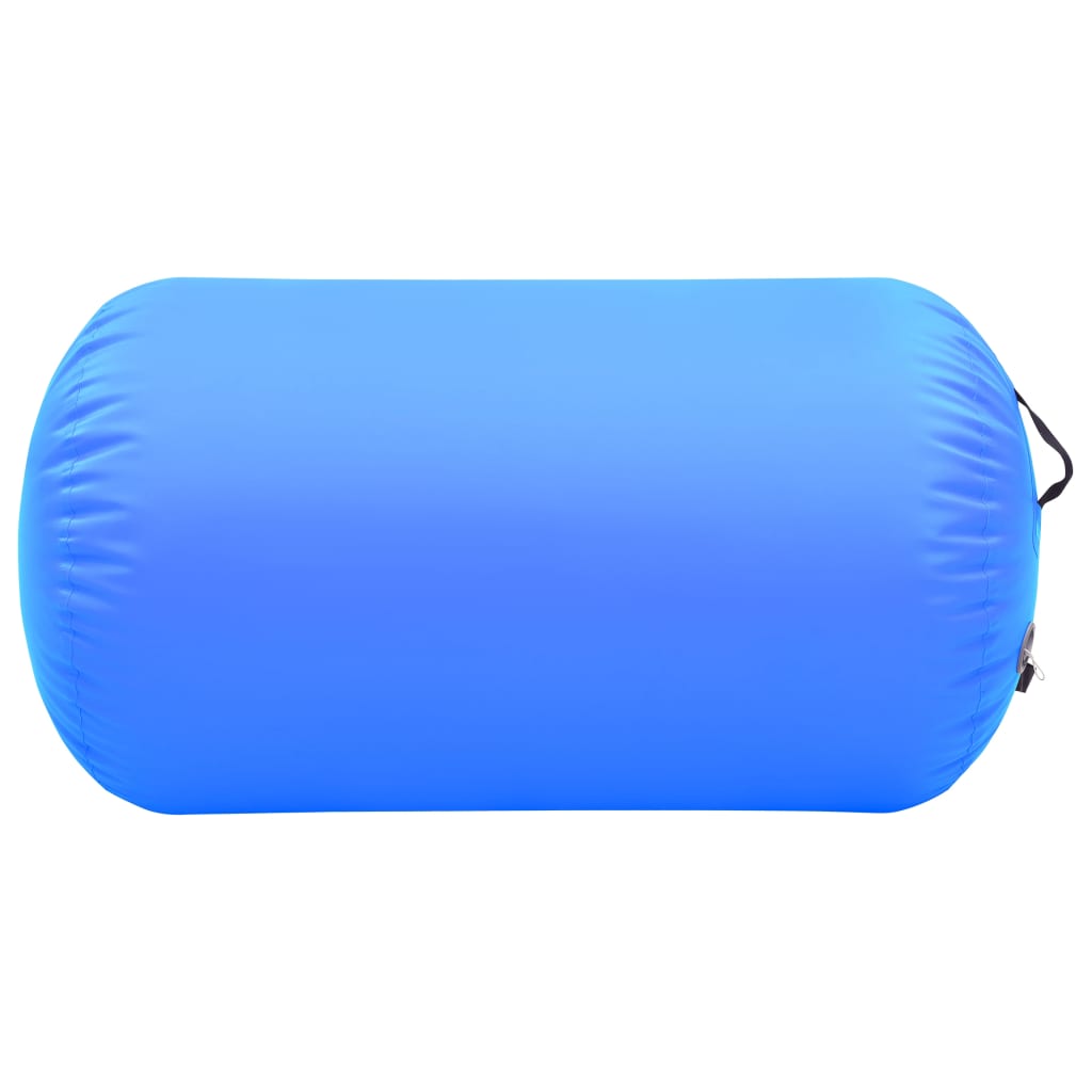 Gymnastiekrol met pomp opblaasbaar 100x60 cm PVC blauw