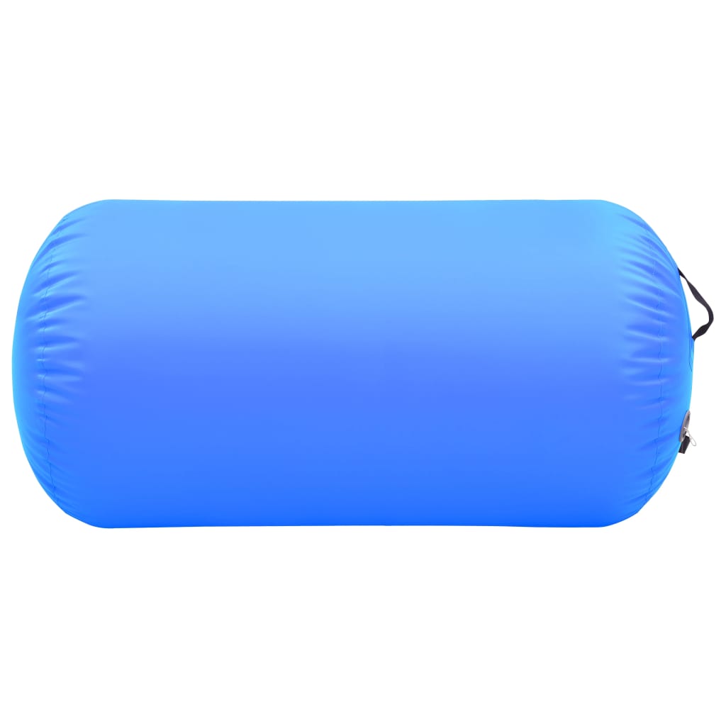 Gymnastiekrol met pomp opblaasbaar 120x90 cm PVC blauw