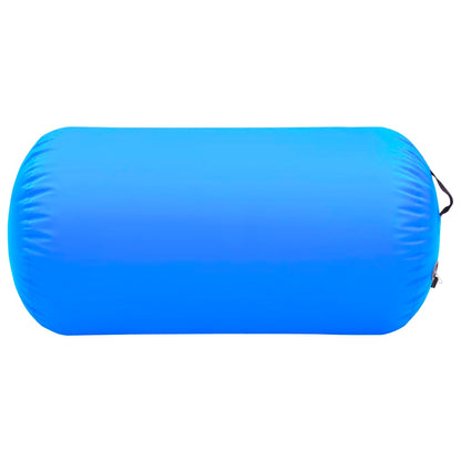 Gymnastiekrol met pomp opblaasbaar 120x90 cm PVC blauw