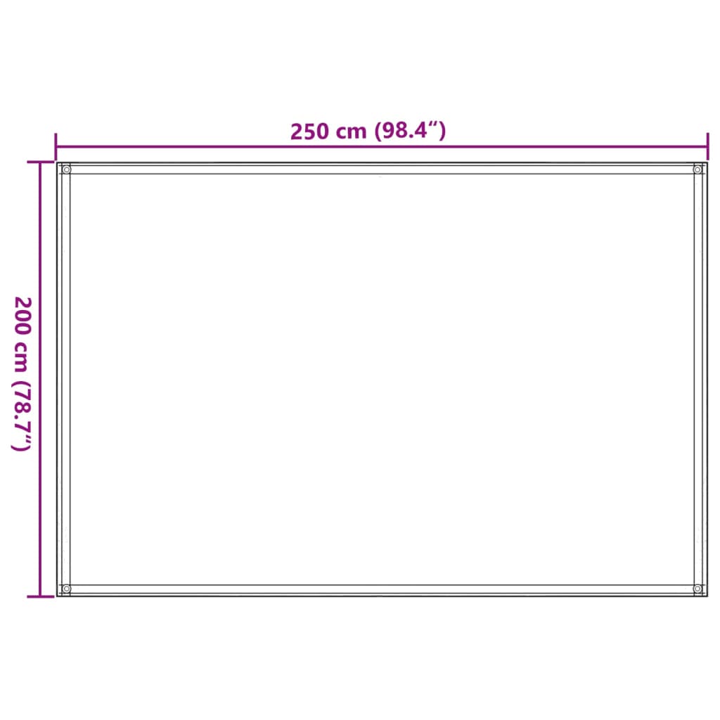 Tenttapijt 250x200 cm HDPE beige