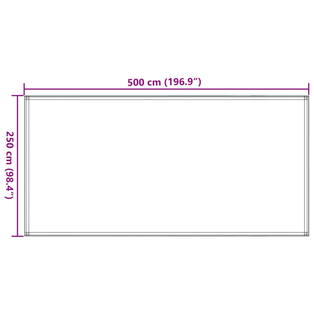 Tenttapijt 250x500 cm bruin