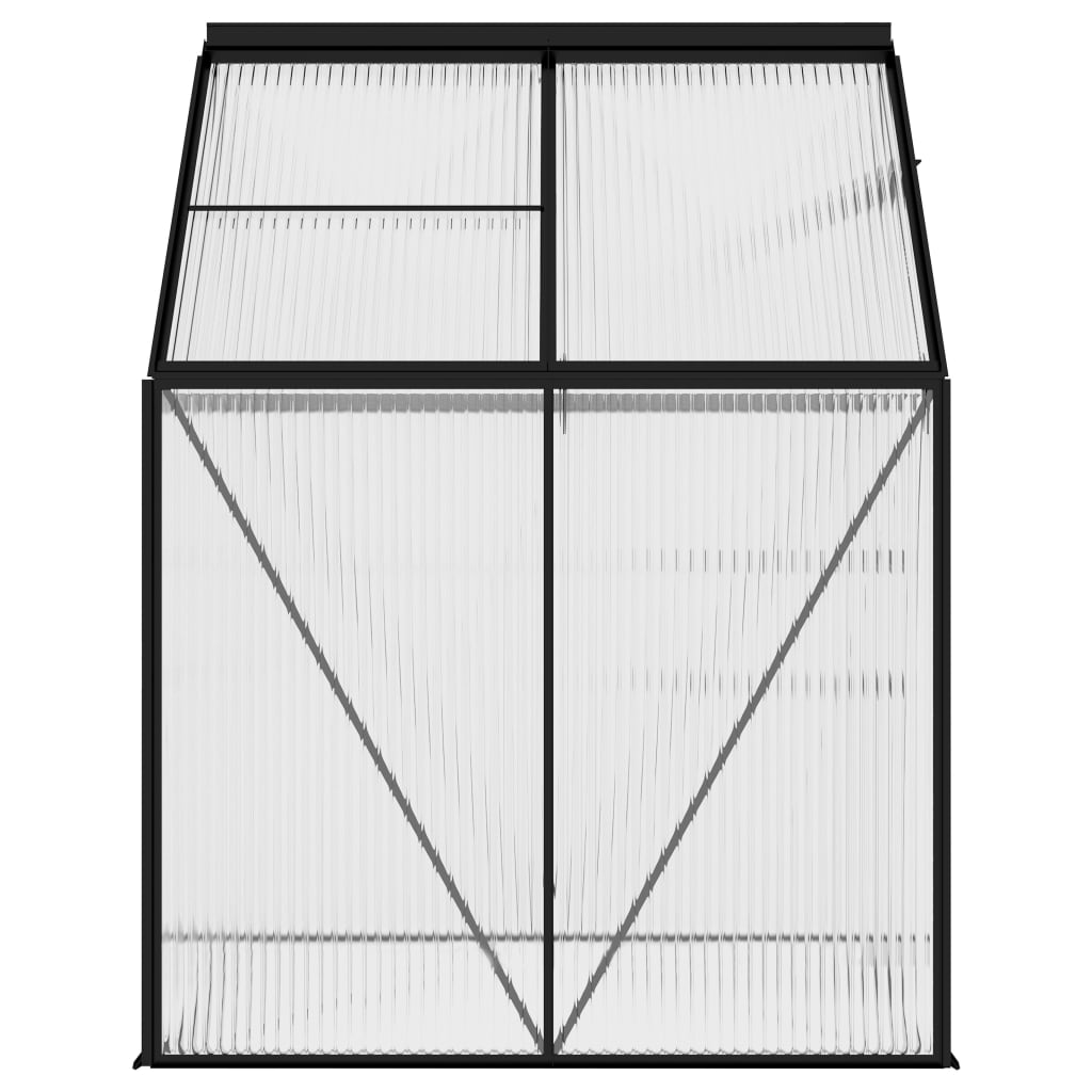 Tuinkas 2,47 m³ aluminium antracietkleurig