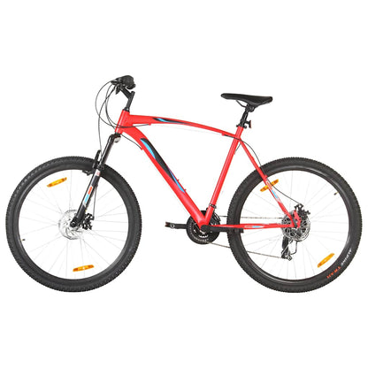 Mountainbike 21 versnellingen 29 inch wielen 53 cm frame rood