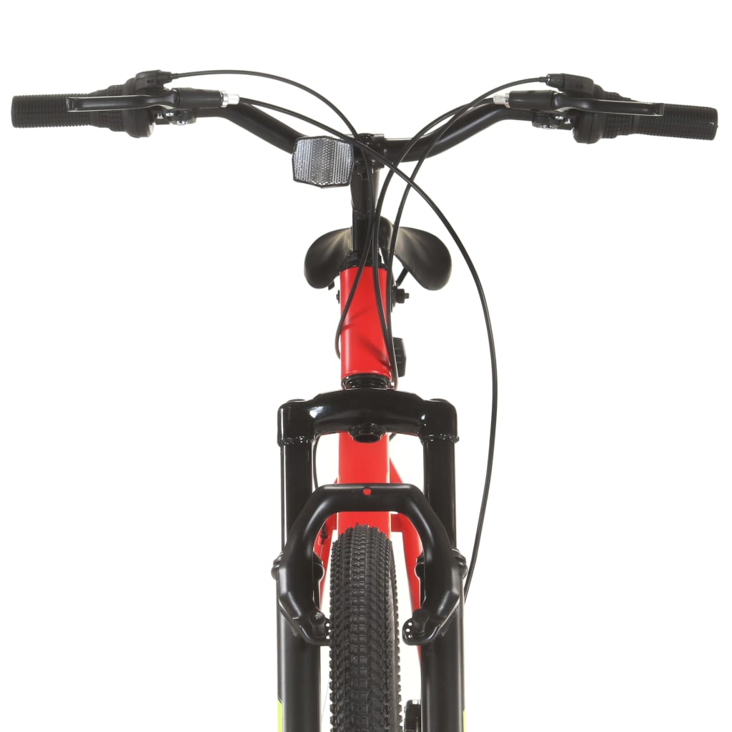 Mountainbike 21 versnellingen 27,5 inch wielen 38 cm frame rood