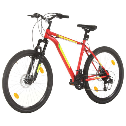 Mountainbike 21 versnellingen 27,5 inch wielen 42 cm frame rood