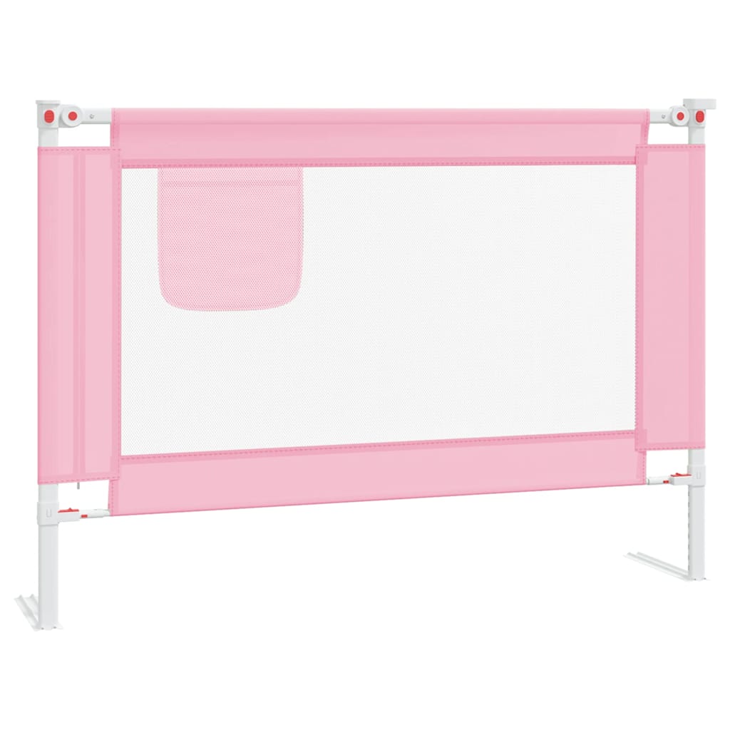 Bedhekje peuter 90x25 cm stof roze