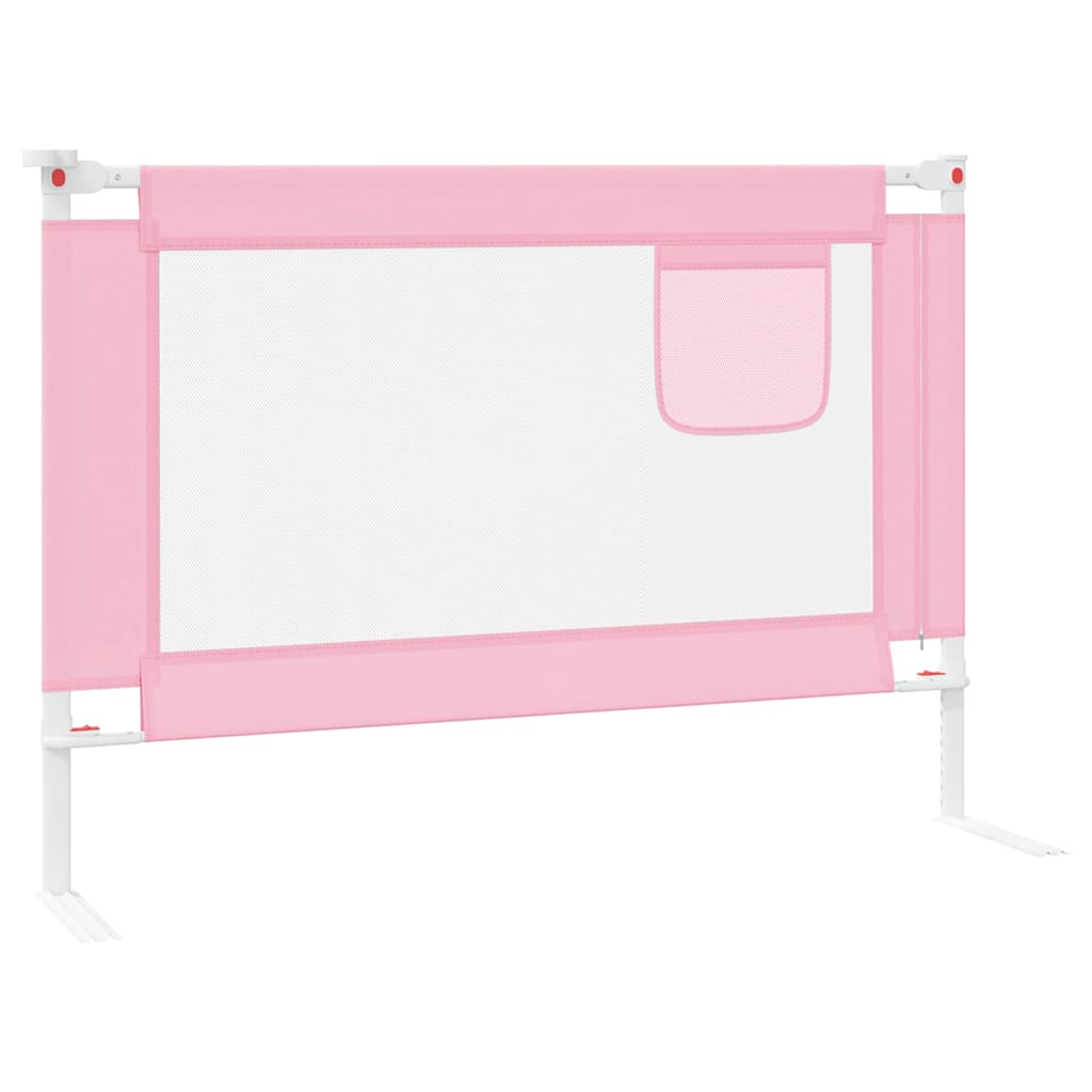 Bedhekje peuter 90x25 cm stof roze