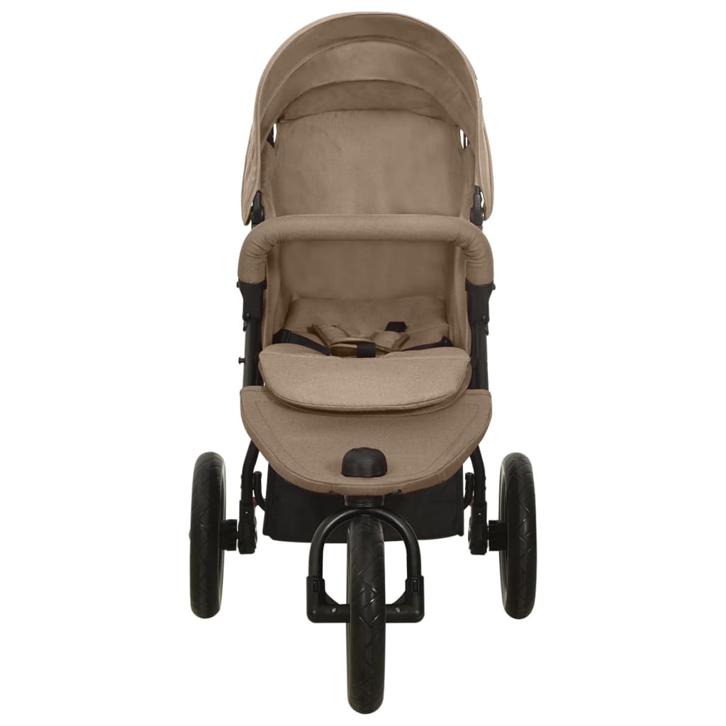 Kinderwagen staal taupe