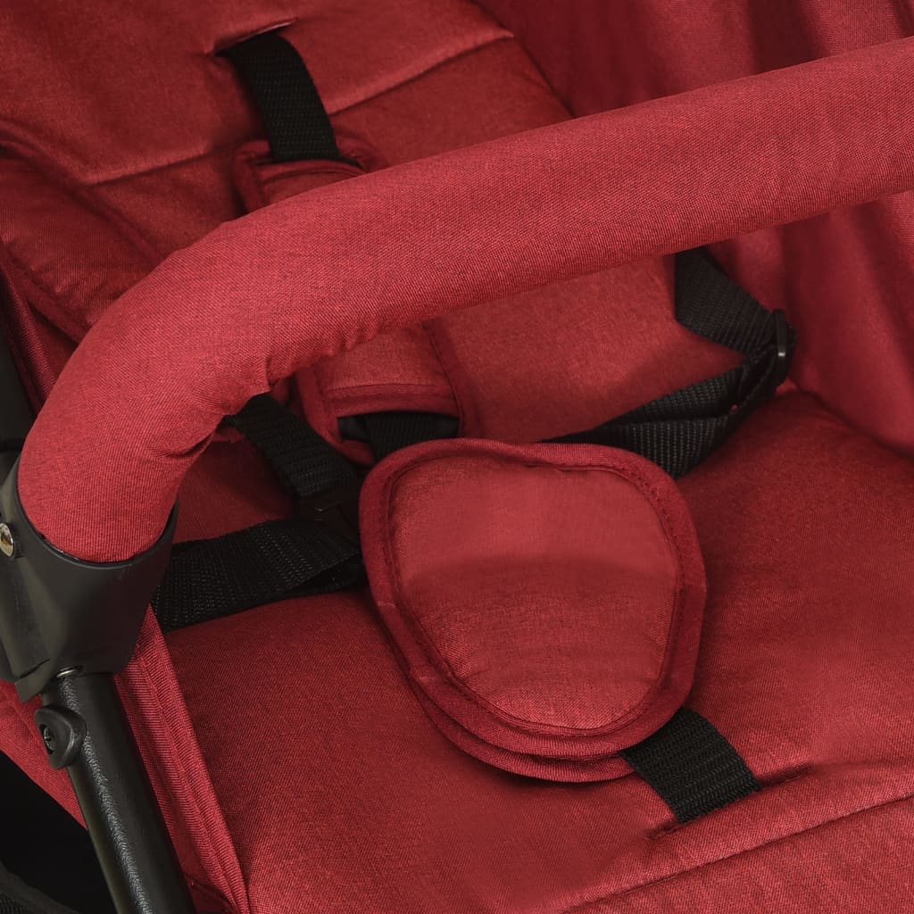 Kinderwagen staal rood