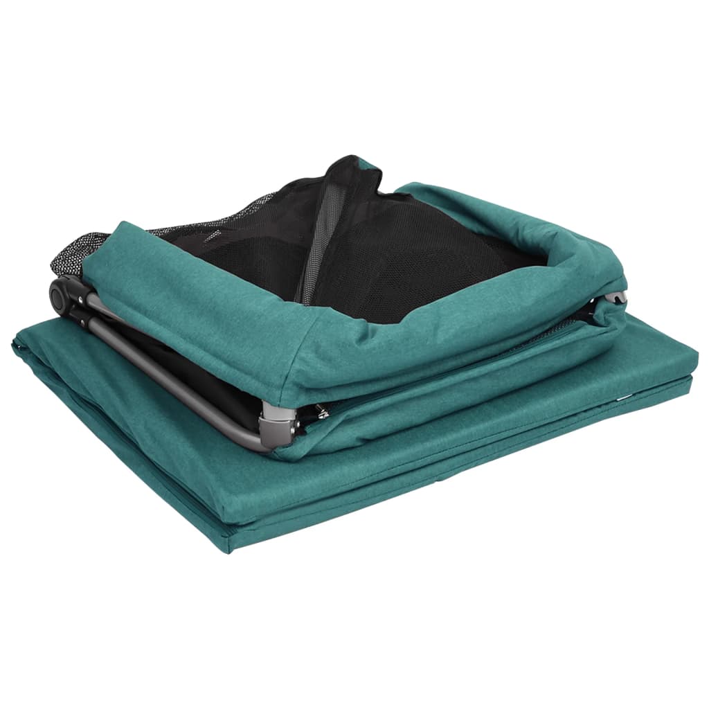 Babybox met matras linnen groen