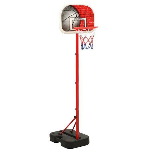 Basketbalset draagbaar verstelbaar 138,5-166 cm