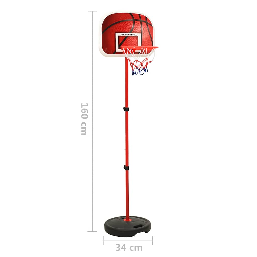 Kinderbasketbalset verstelbaar 160 cm