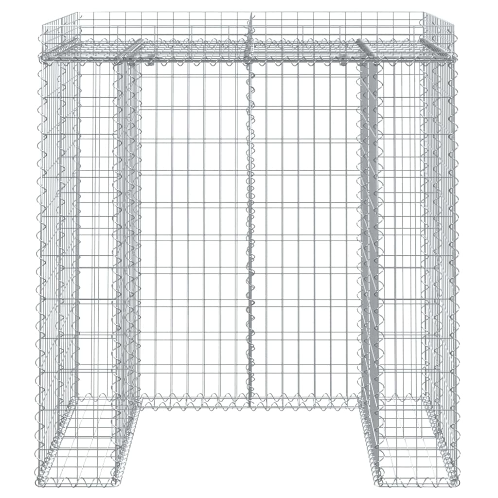 Schanskorf voor vuilnisbak 110x91x120 cm gegalvaniseerd ijzer