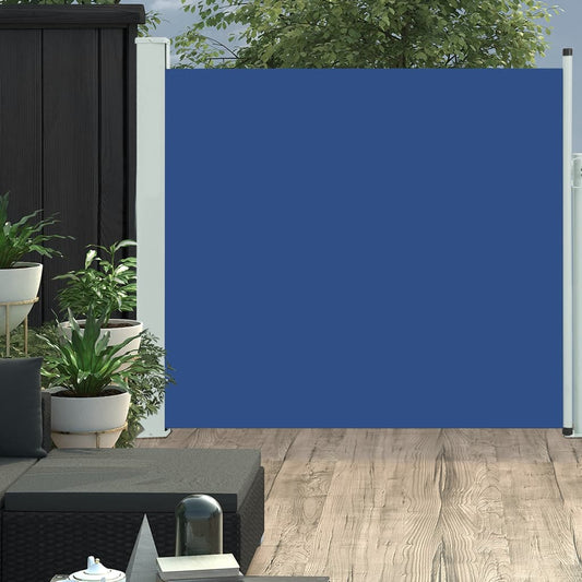 Tuinscherm uittrekbaar 170x300 cm blauw