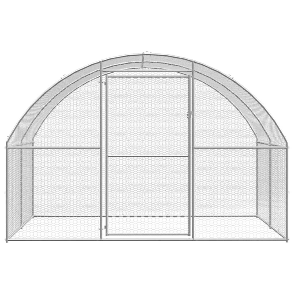 Kippenren 3x20x2 m gegalvaniseerd staal