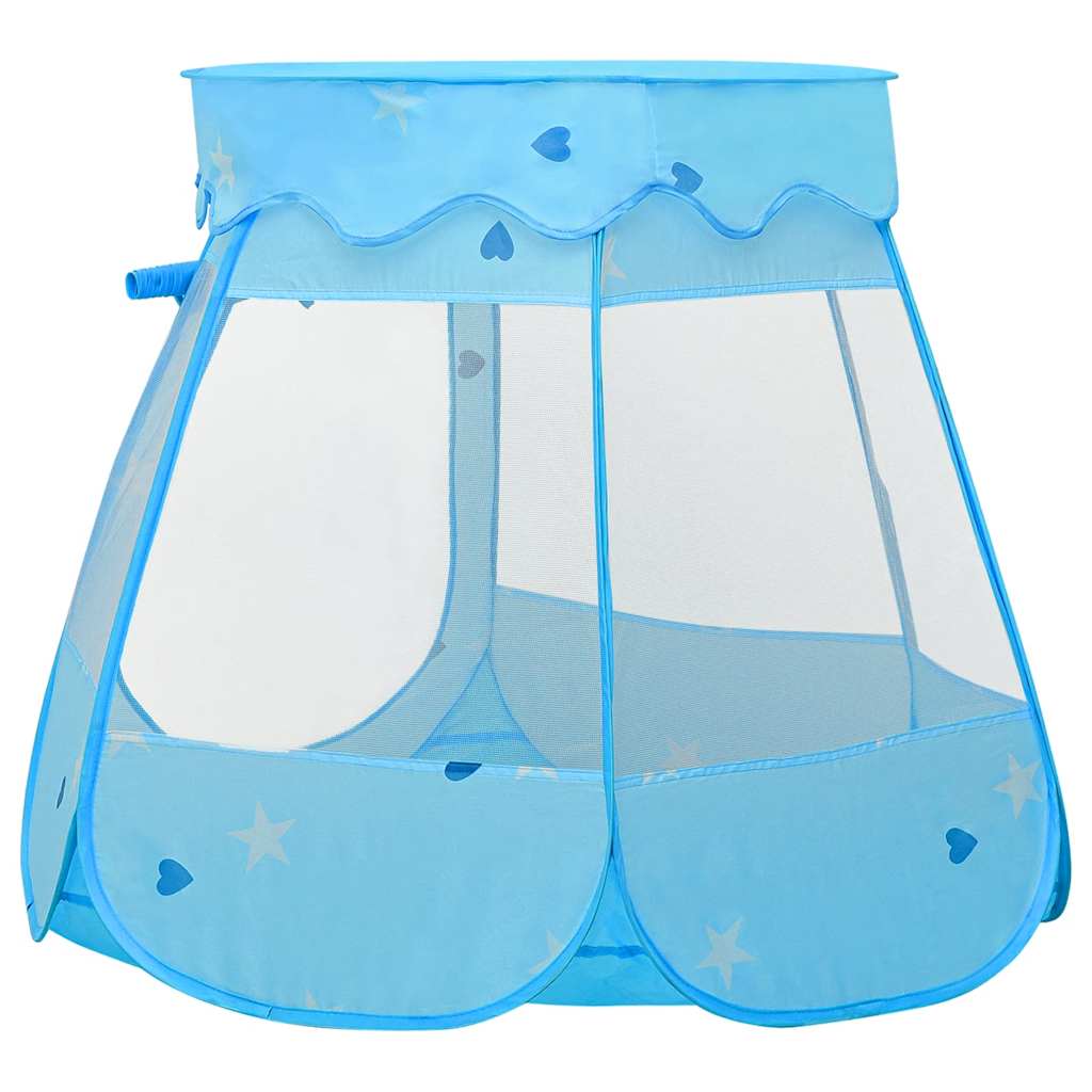 Kinderspeeltent met 250 ballen 102x102x82 cm blauw