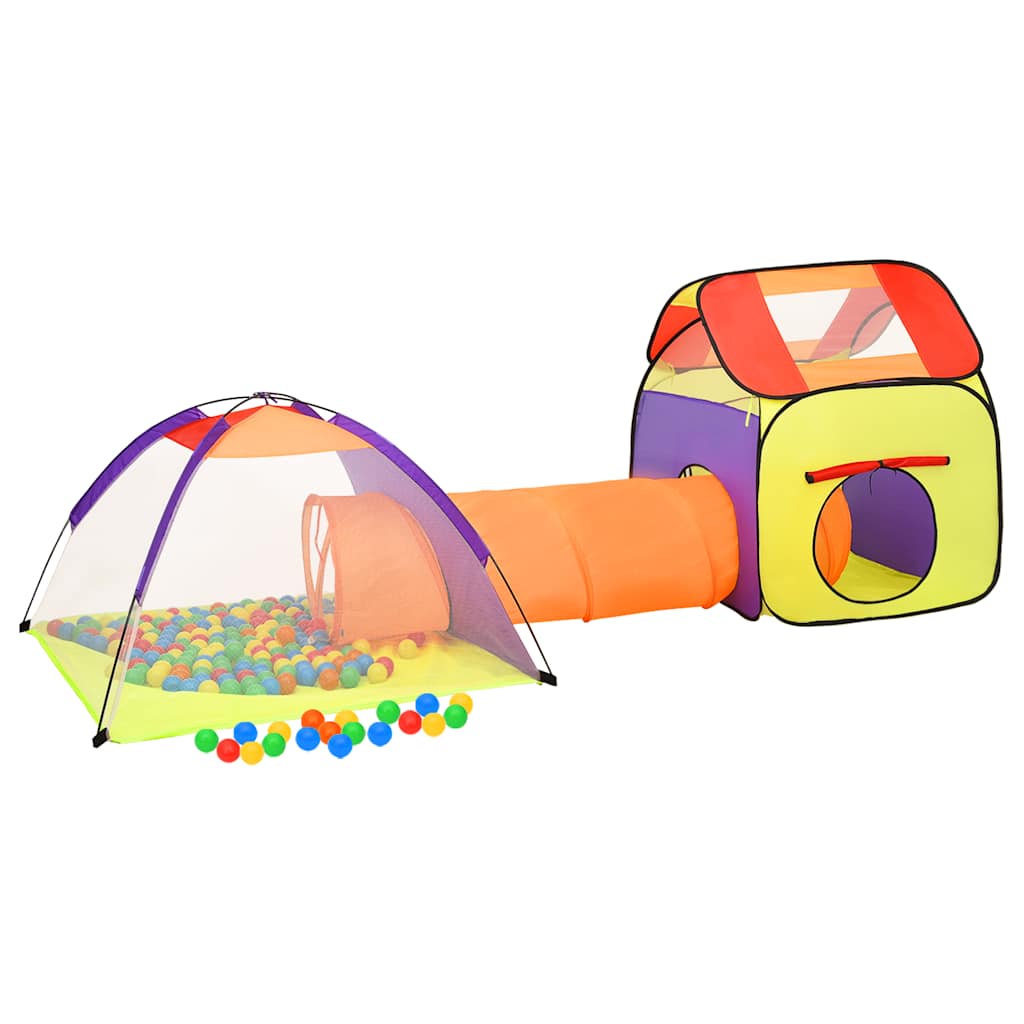 Kinderspeeltent met 250 ballen 338x123x111 cm meerkleurig