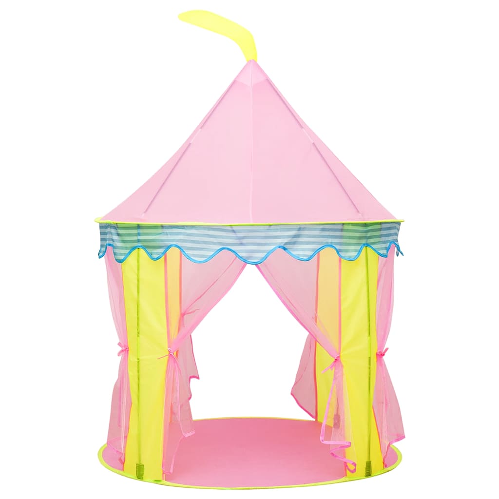 Kinderspeeltent met 250 ballen 100x100x127 cm roze