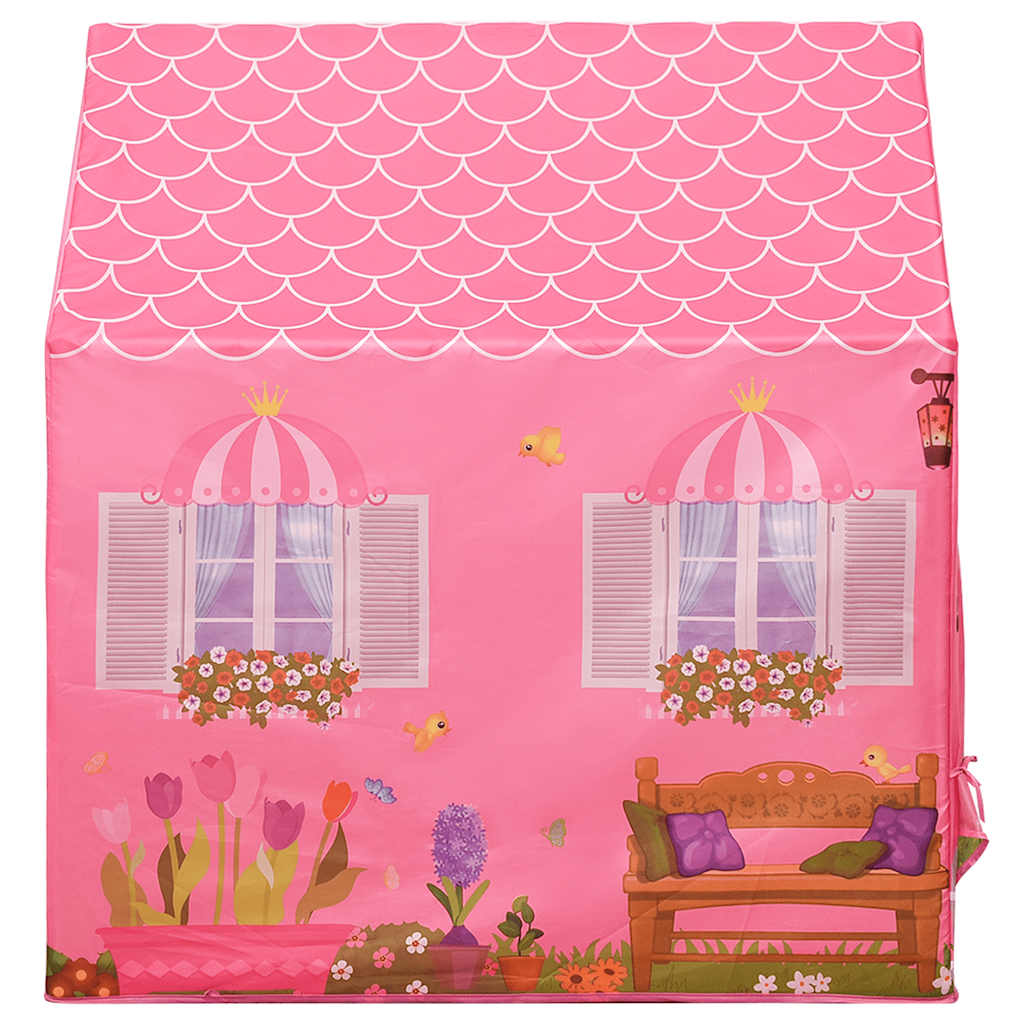 Kinderspeeltent met 250 ballen 69x94x104 cm roze